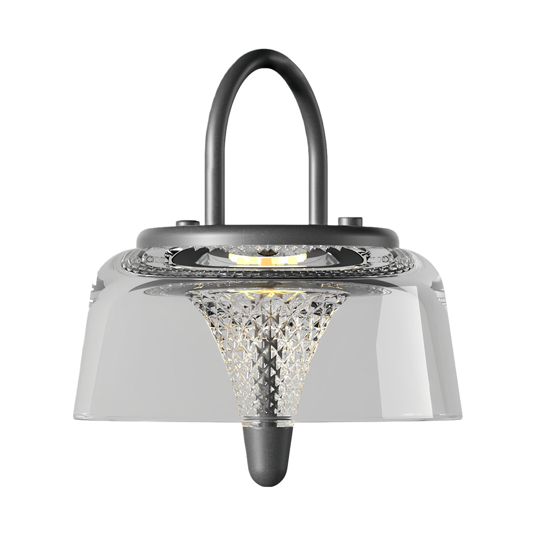 Clear Pendant Lights Solar-Powered LED Handle Hanging Light Fixtures
