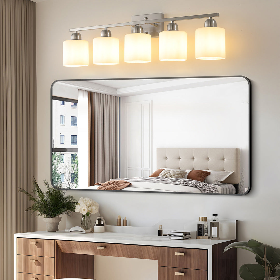 Modern Bathroom Vanity Lights Minimalist Glass Mirror Light
