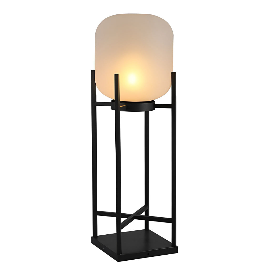Outdoor Standing Light Lantern LED Metal Floor Lamp