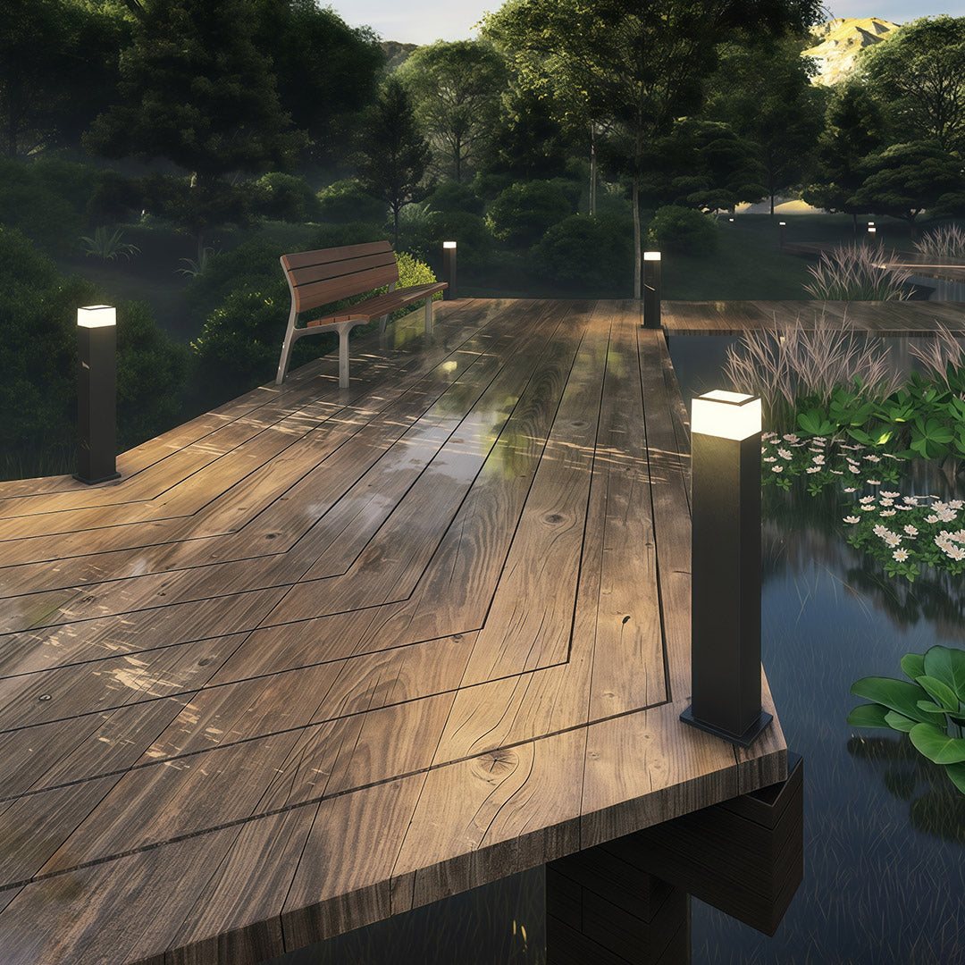 Pathway Yard Lights Modern Square Ambient Outdoor Landscape Light