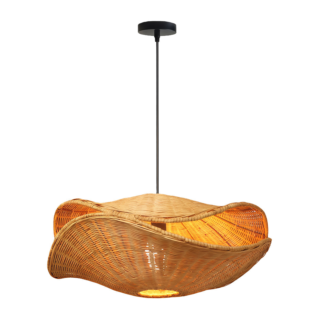 Rattan Pendant Light Fixtures Wabi-Sabi Creative Ceiling Light