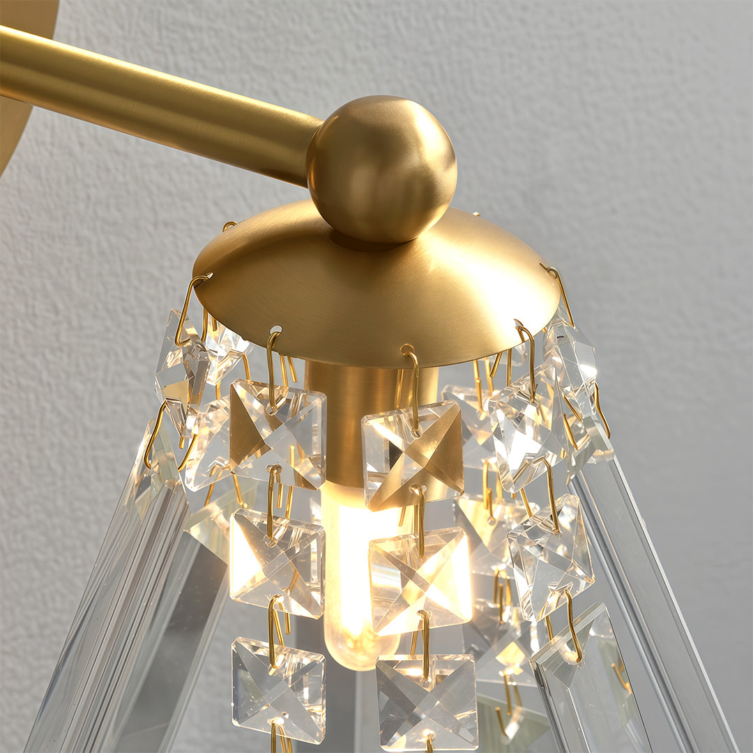Crystal Wall Lights Modern Luxury Solid Copper Lamp