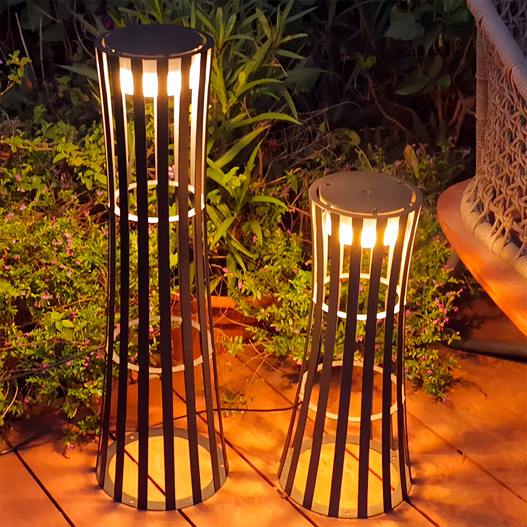 Outdoor Black Lanterns Featuring a Unique Silhouette Chic Light