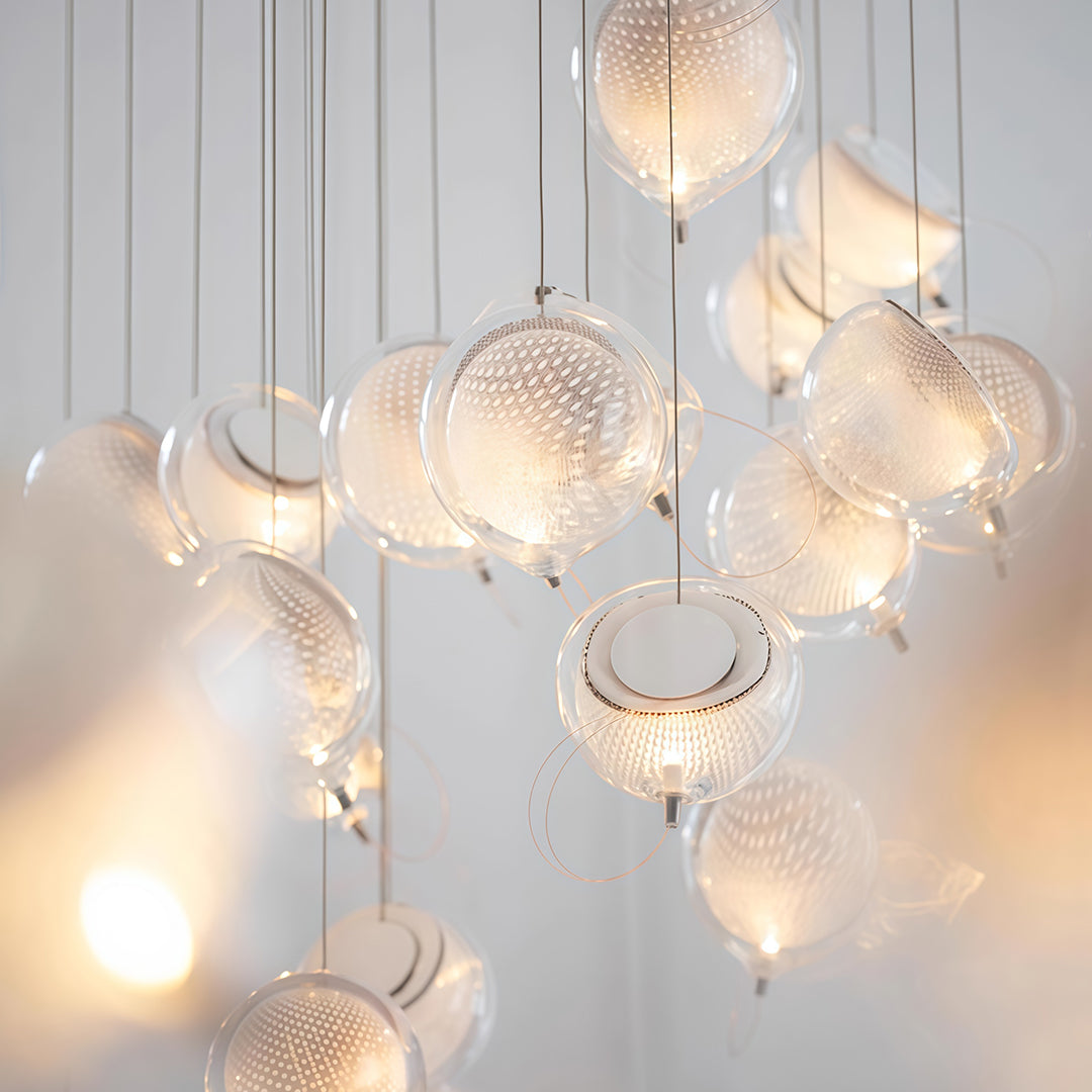 Jellyfish Pendant Light Nordic Luxury Glass Ceiling Light