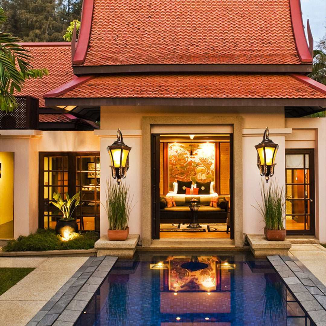 Copper Wall Sconce Outdoor European-Style Waterproof Lighting