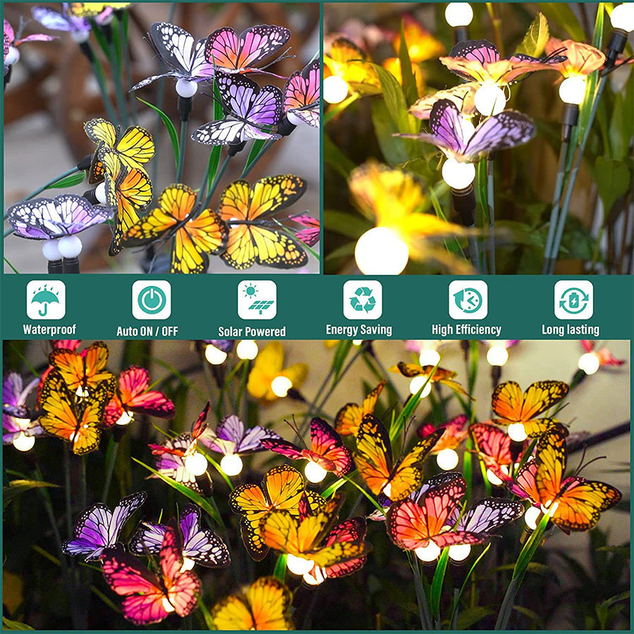Six-Head Butterfly Solar Garden Lights
