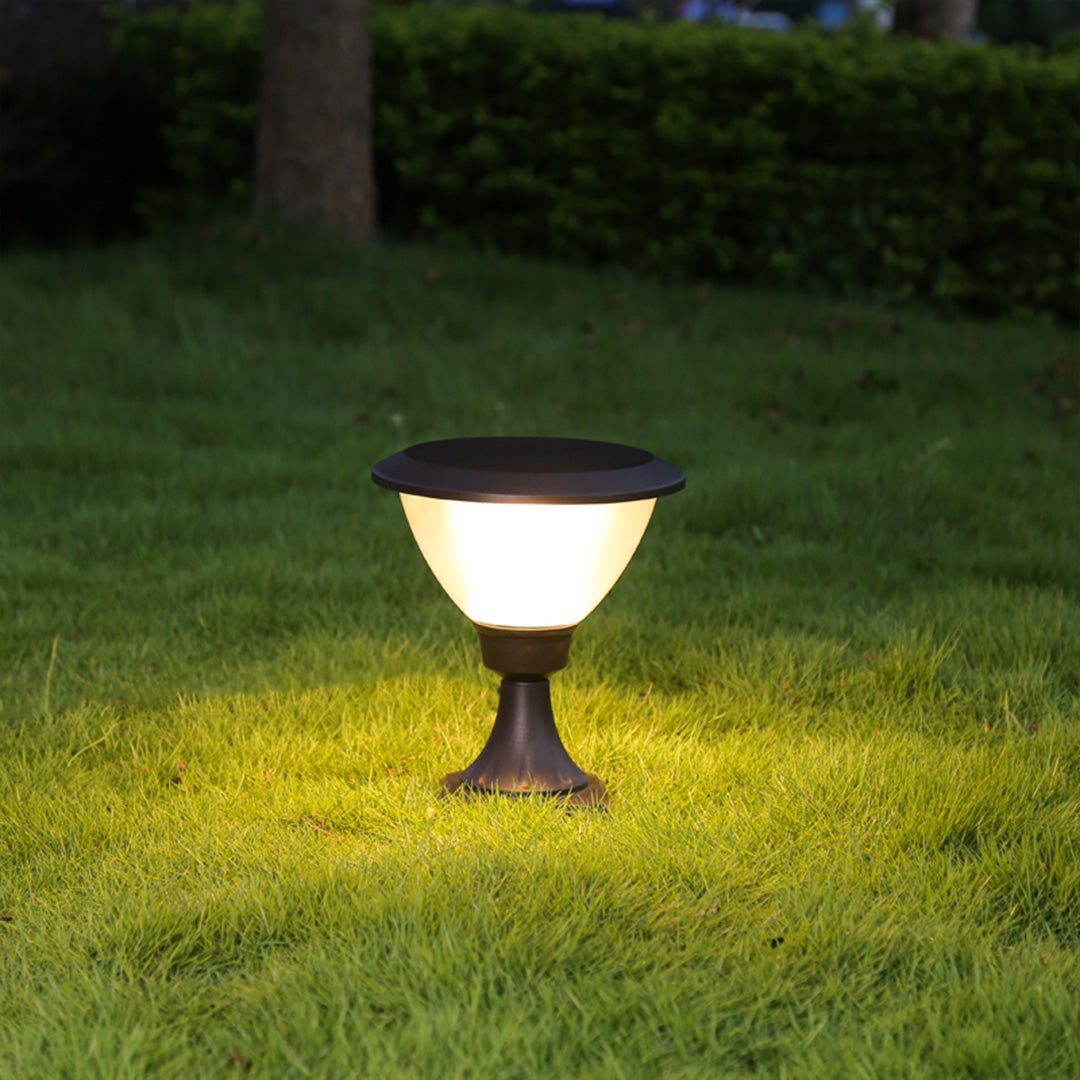 LED Metal Garden Lights Black Modern Minimalist Outdoor Bollard Light