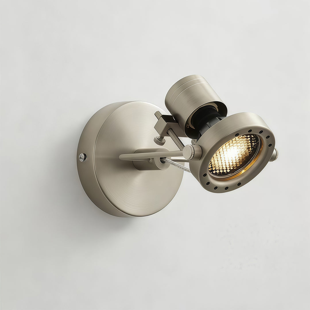 Industrial Wall Lights Silver Die-Cast Aluminum Metal Lamp