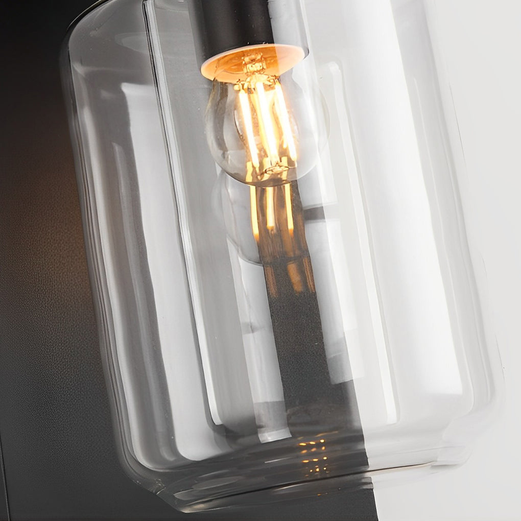 Compound Wall Lights Outdoor Waterproof LED Black Modern Light