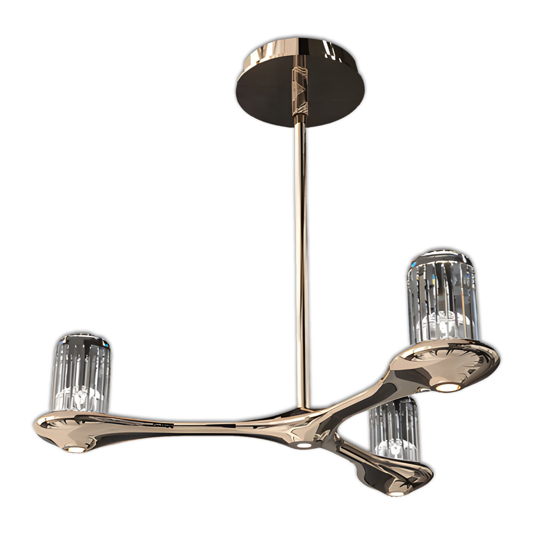 Brass Crystal Chandelier Nordic Minimalist Ceiling Light