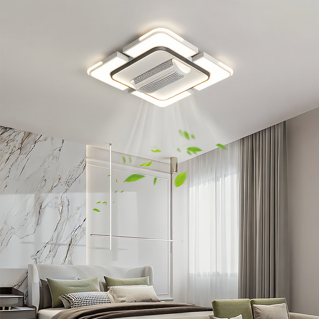 Bladeless Ceiling Fans With Light wide-spectrum LED Fan Lamp