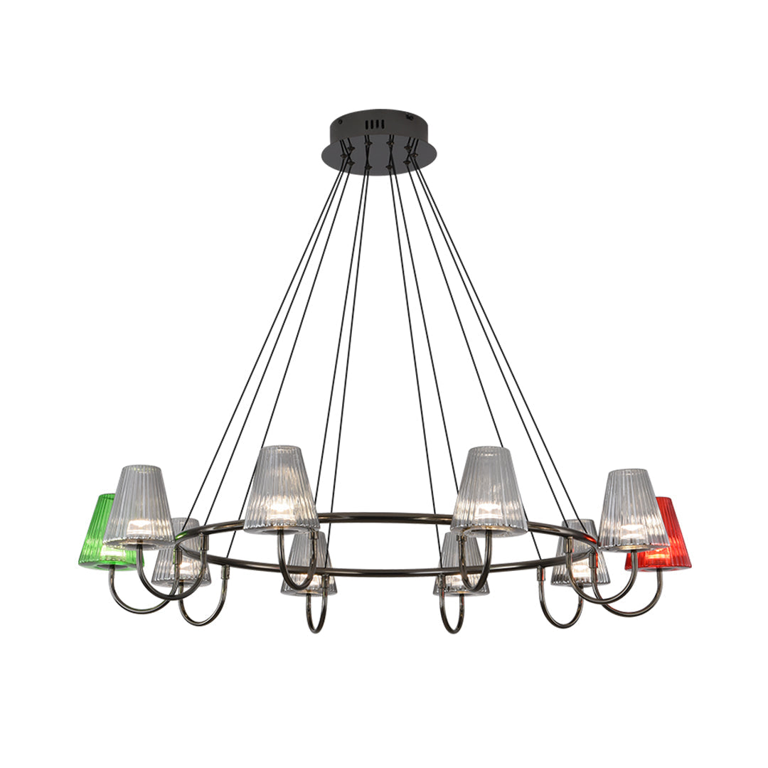 Branch LED Suspension Chandelier American Modern Glass Ceiling Lighting