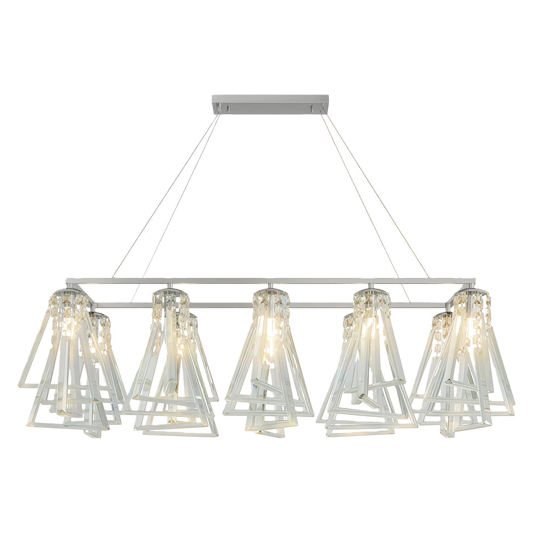 Contemporary Crystal Chandelier Minimalist Ceiling Light