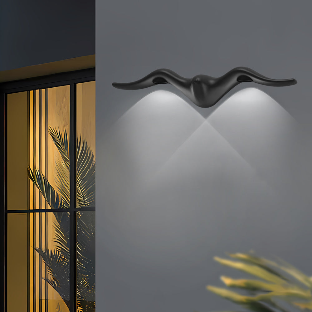 Outdoor Led Wall Light Creative Seagull-Shaped Waterproof Decorative