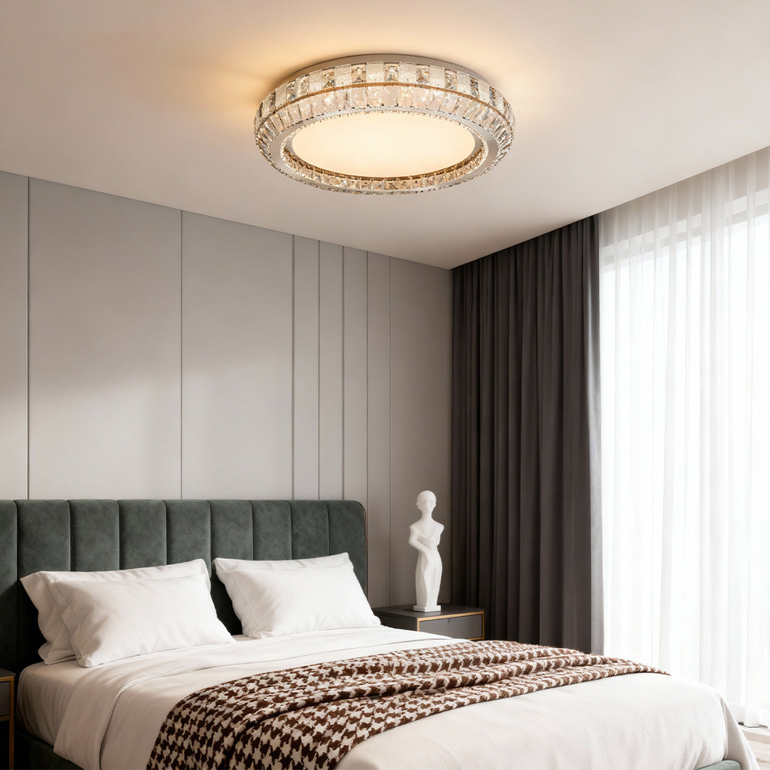 Contemporary Flush Mount Light Luxury Crystal Light