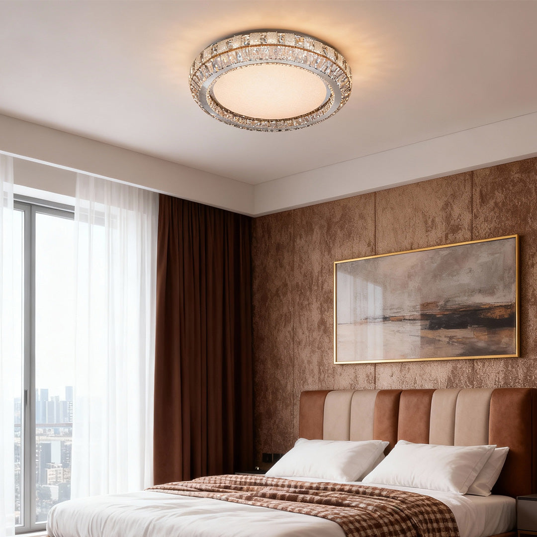Contemporary Flush Mount Light Luxury Crystal Light