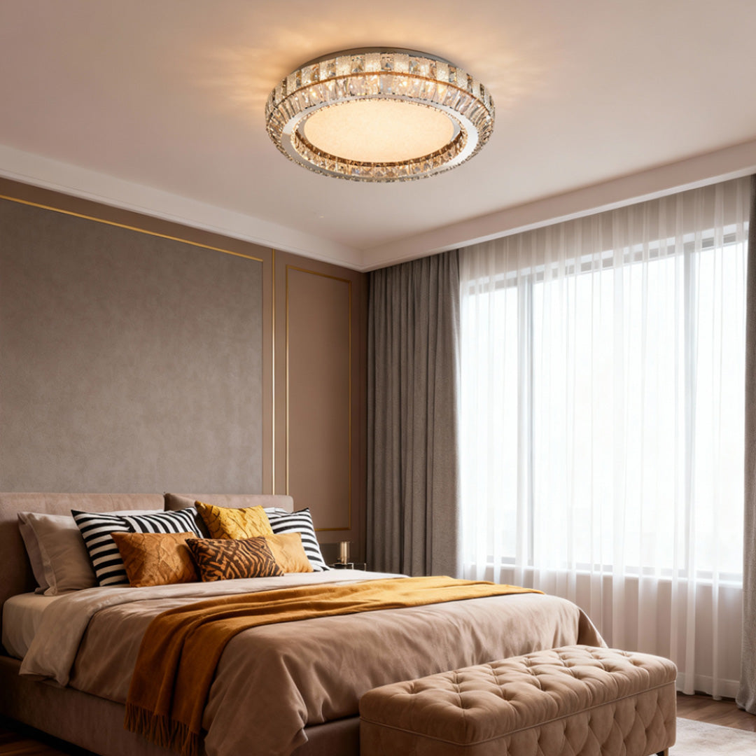 Contemporary Flush Mount Light Luxury Crystal Light