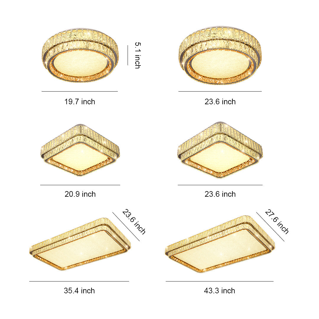 Contemporary Flush Mount Lighting wide-spectrum LED Lamp