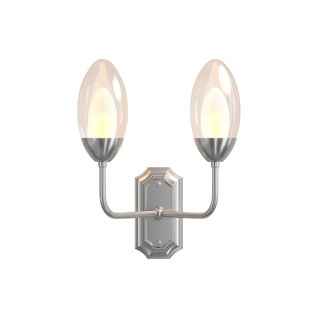 Glass Wall Light Modern Luxury Full Copper Dual Head Lamp