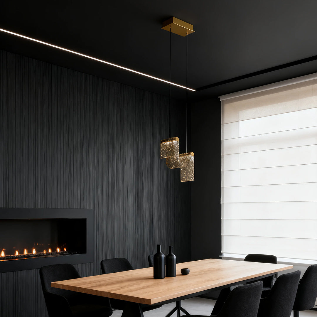 Gold Pendant Island Lights Contemporary Glass Adjustable Ceiling Light