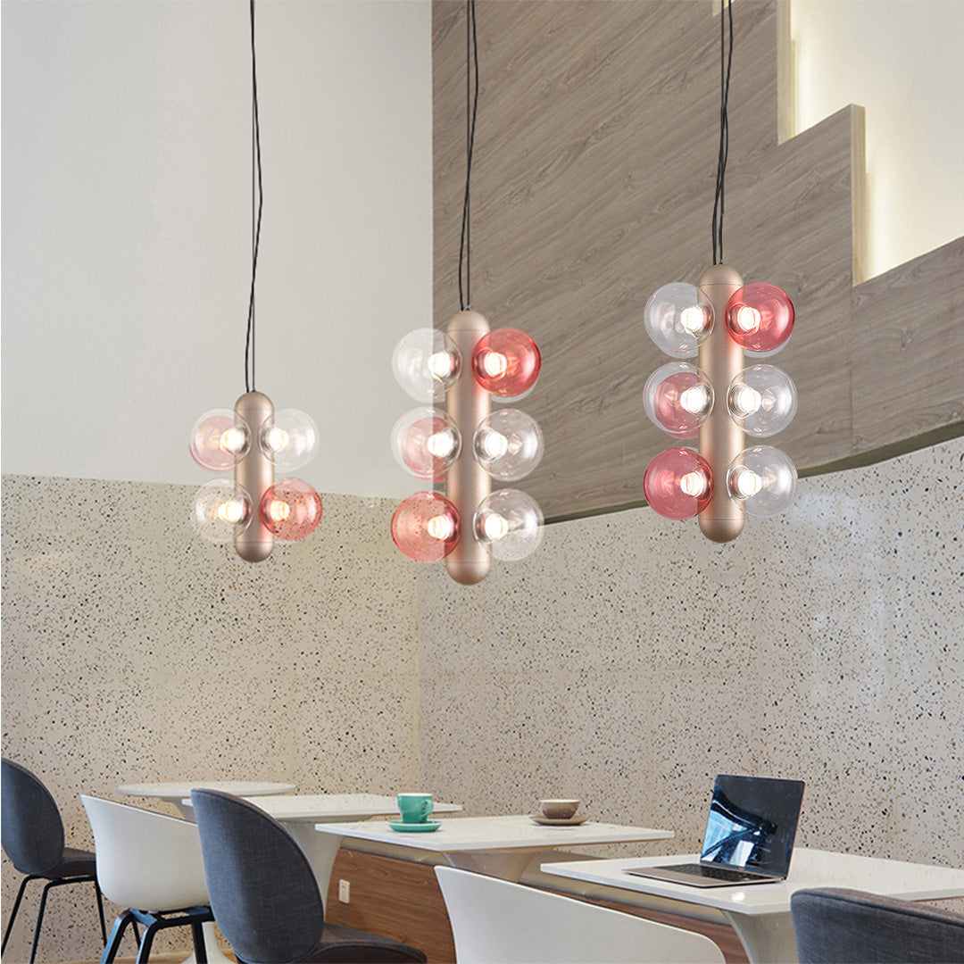 Minimalist LED Bubble Ball Chandelier Nordic