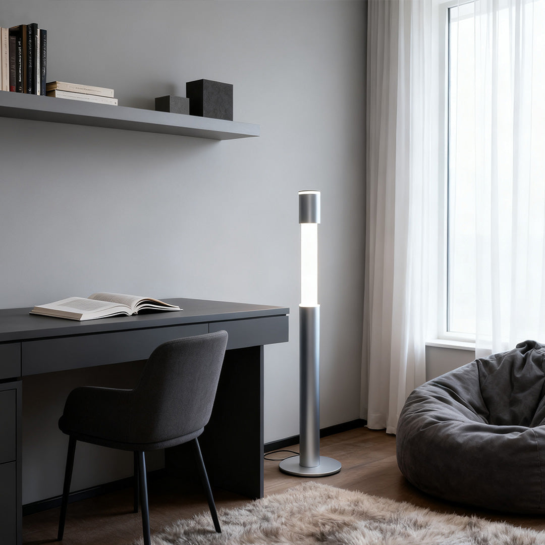Italian Floor Lamp Elegant Minimalist Gray Creative Design light