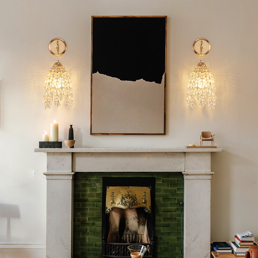 Minimalist Crystal LED Wall Sconce