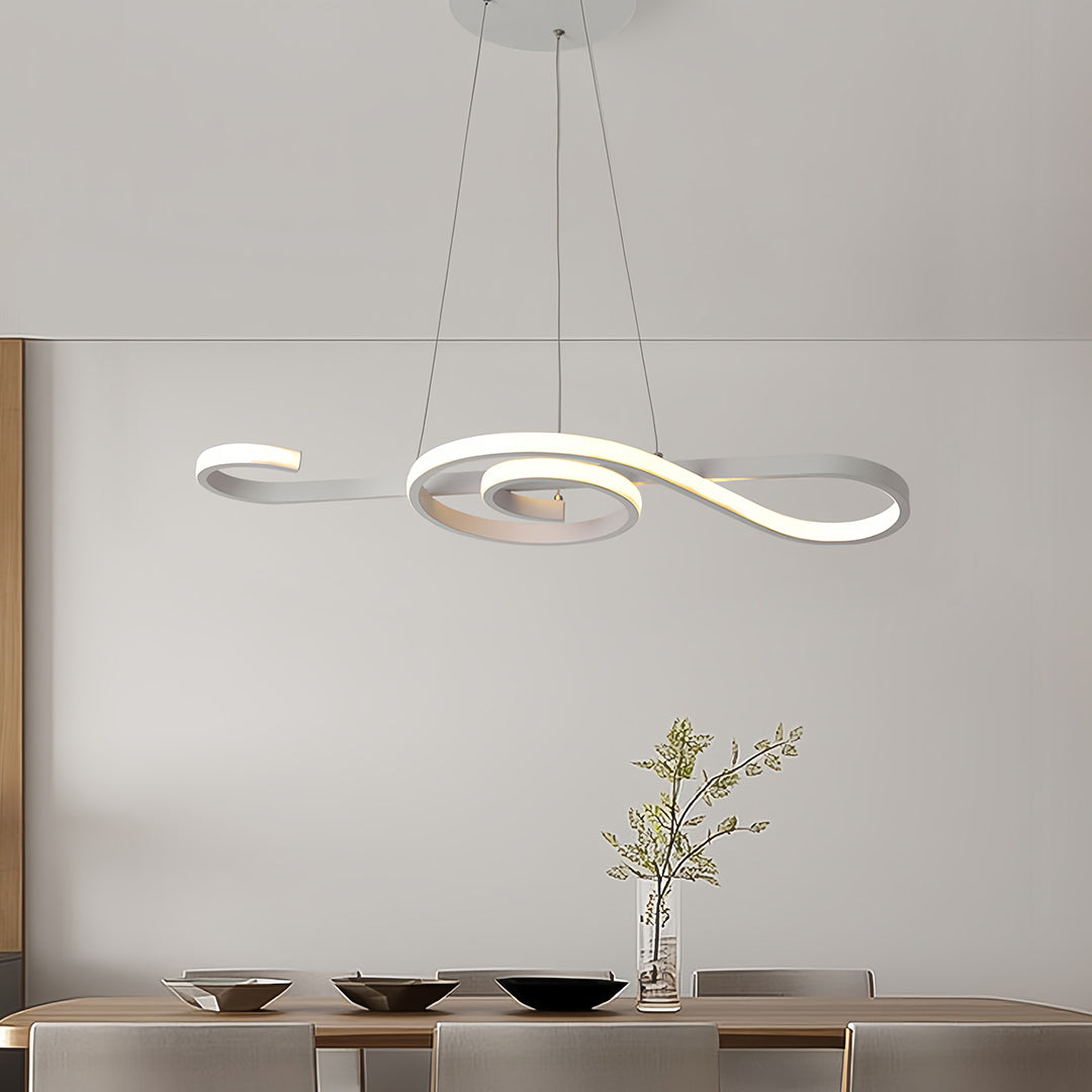 Unique Large Chandeliers Dimmable LED Simple Note Ceiling Light