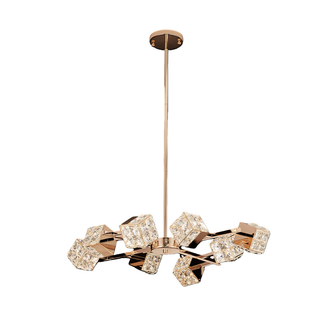Luxury Chandeliers Crystal Modern Cube Ceiling Light