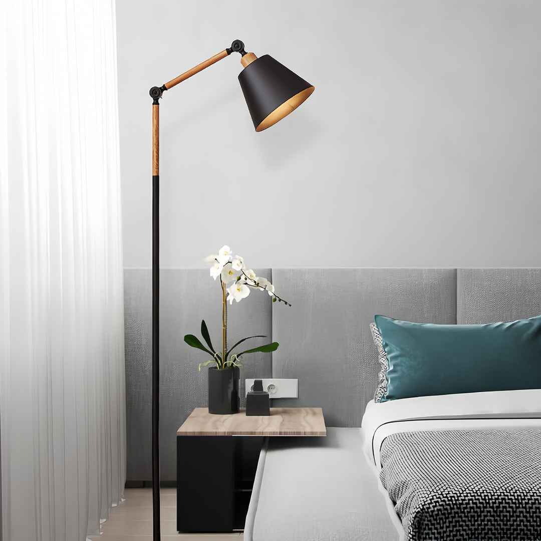 Metallic Floor Lamp Modern Adjustable Standing Lamp