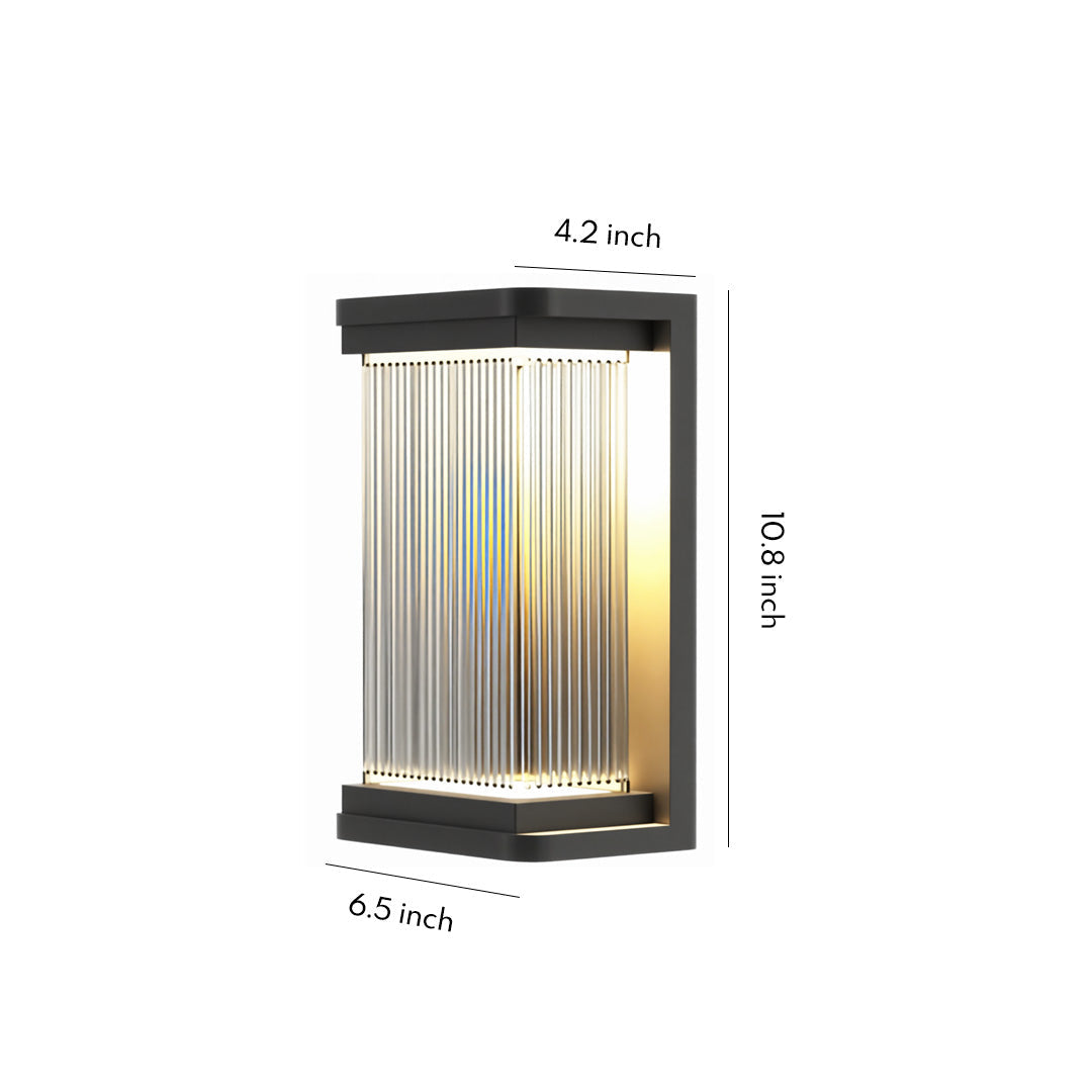 Square Wall Sconce Outdoor Waterproof Courtyard Light