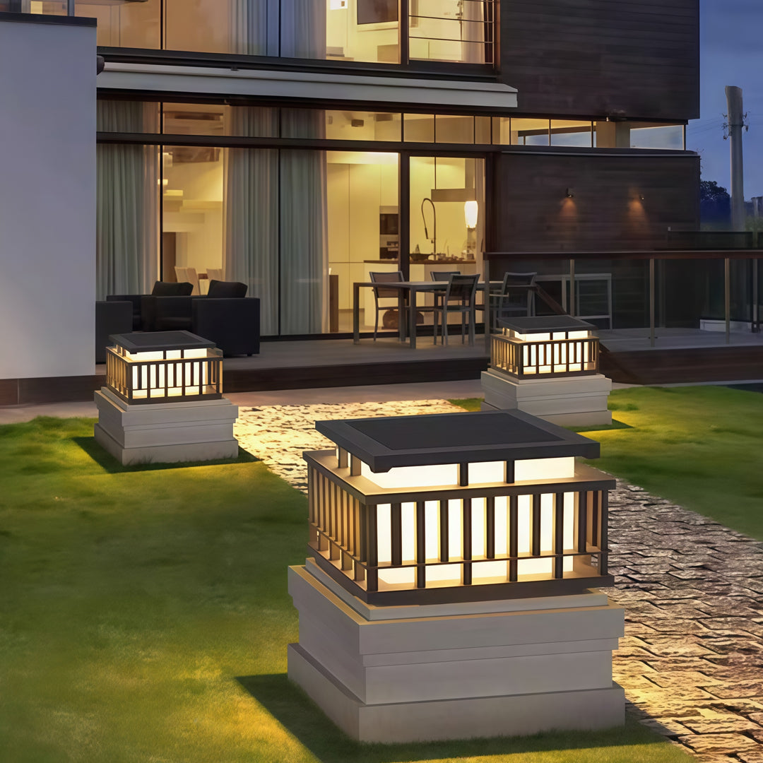 Pillar Lights for Garden Courtyard Stainless Steel Light