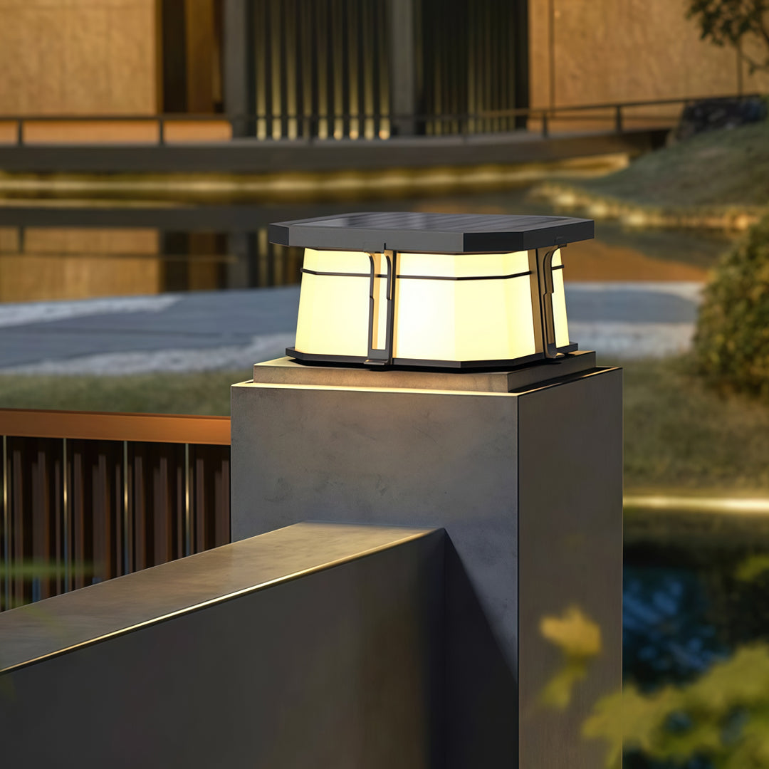 Lights for Pillar Tops Outdoor Black Landscape Light