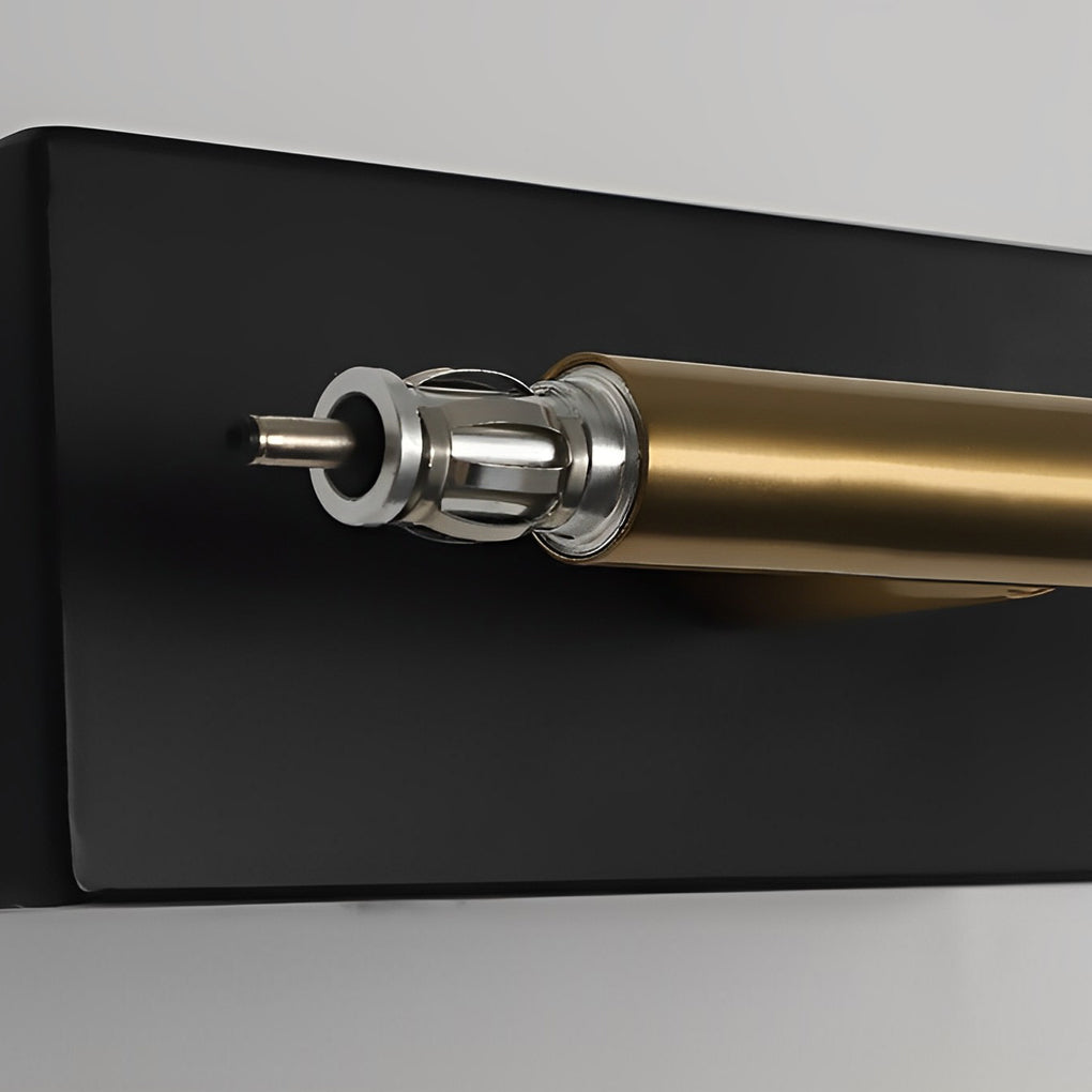 Contemporary Vanity Light Bar Black Linear LED Light
