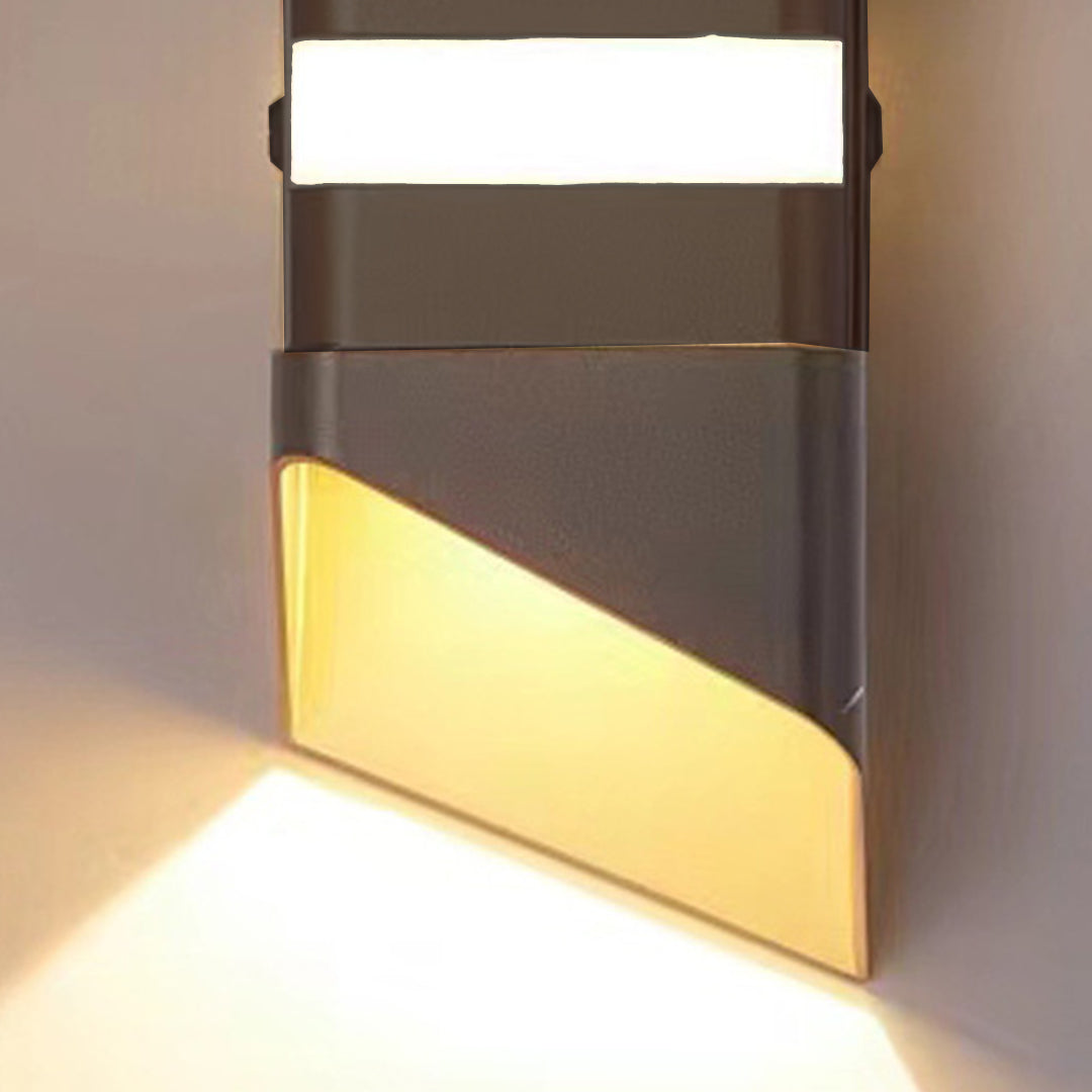 Square Tube LED Up And Down Outdoor Wall Lights