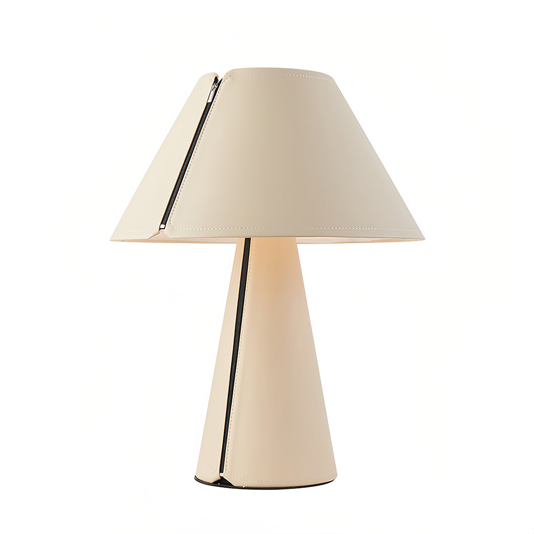 Table White Lamps Modern Pleated Shade Elegant Bedroom Bedside Lamp