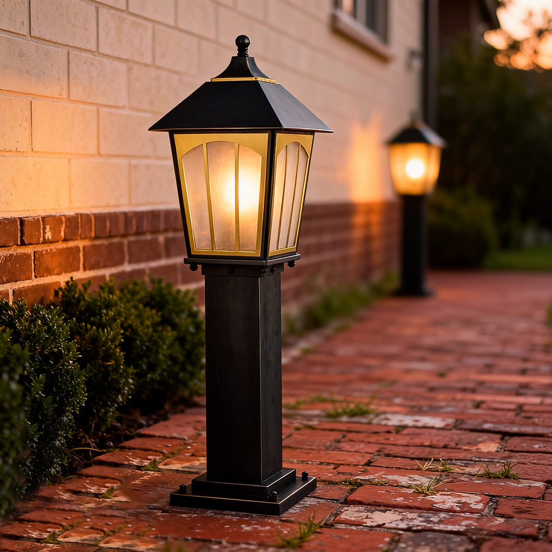 Copper LED Path Lights Outdoor Waterproof Garden Light