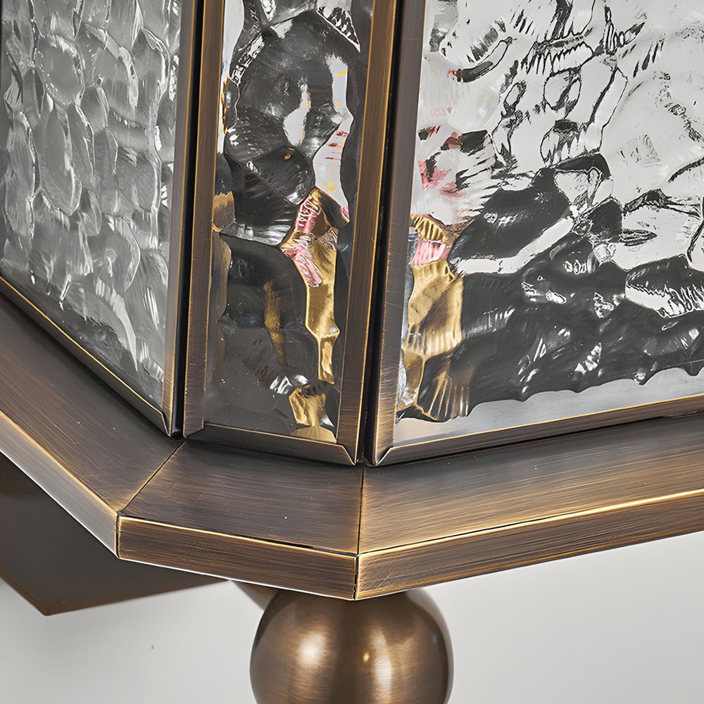 Copper Outdoor Wall Lantern Mid-Century Outdoor Light
