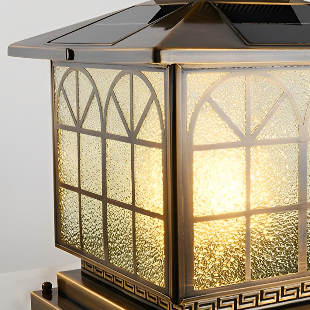 Copper Pillar Lights Classic Bronze Waterproof LED Light