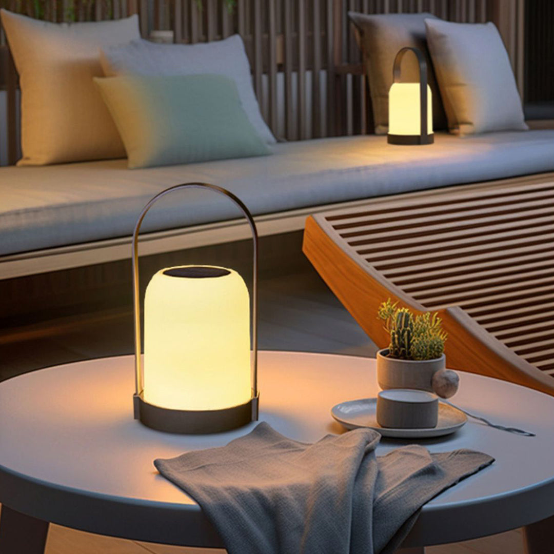 Solar-Powered Handheld Light Waterproof USB Rechargeable Portable