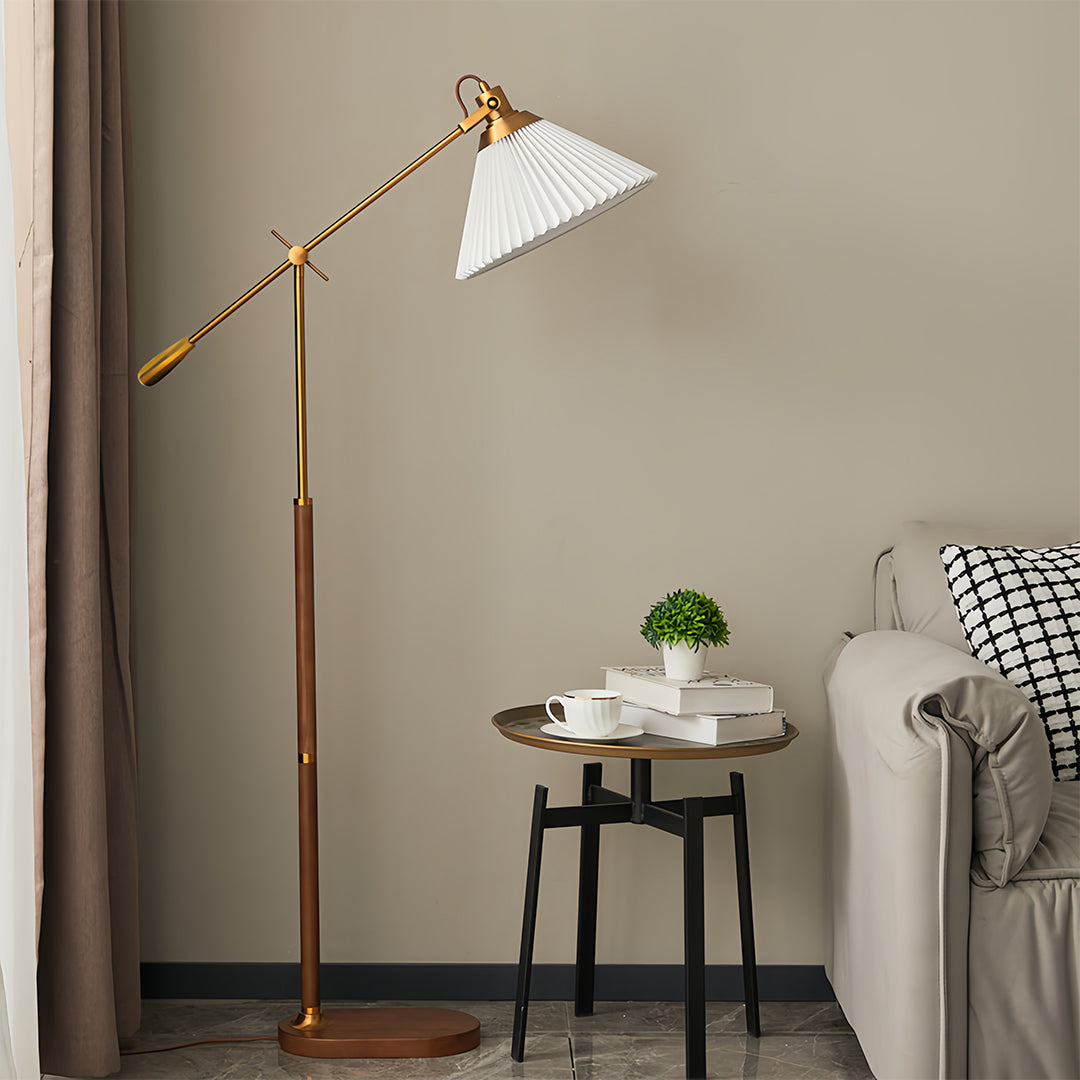 Adjustable Reading Lamp Floor Retro Bedroom Task Swing Arm Lamps