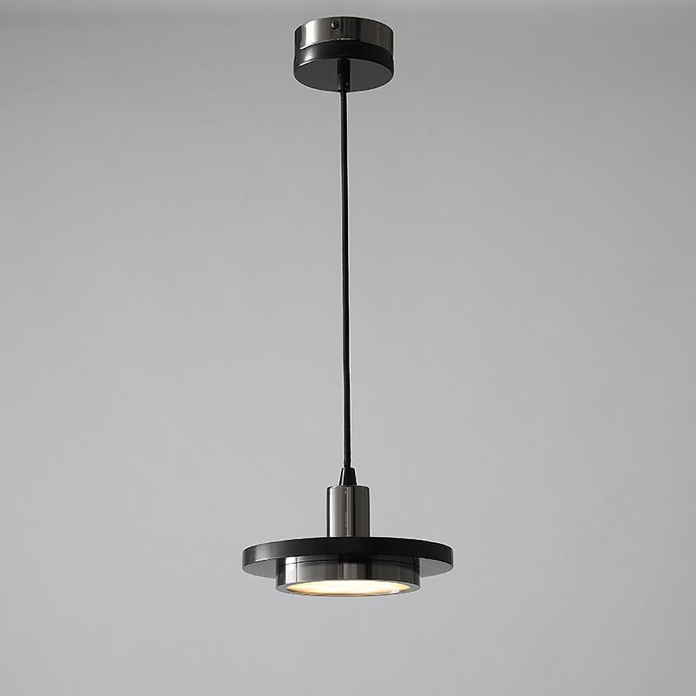 Double Circle Pendant Lighting Classic Metal Marble Ceiling Lights