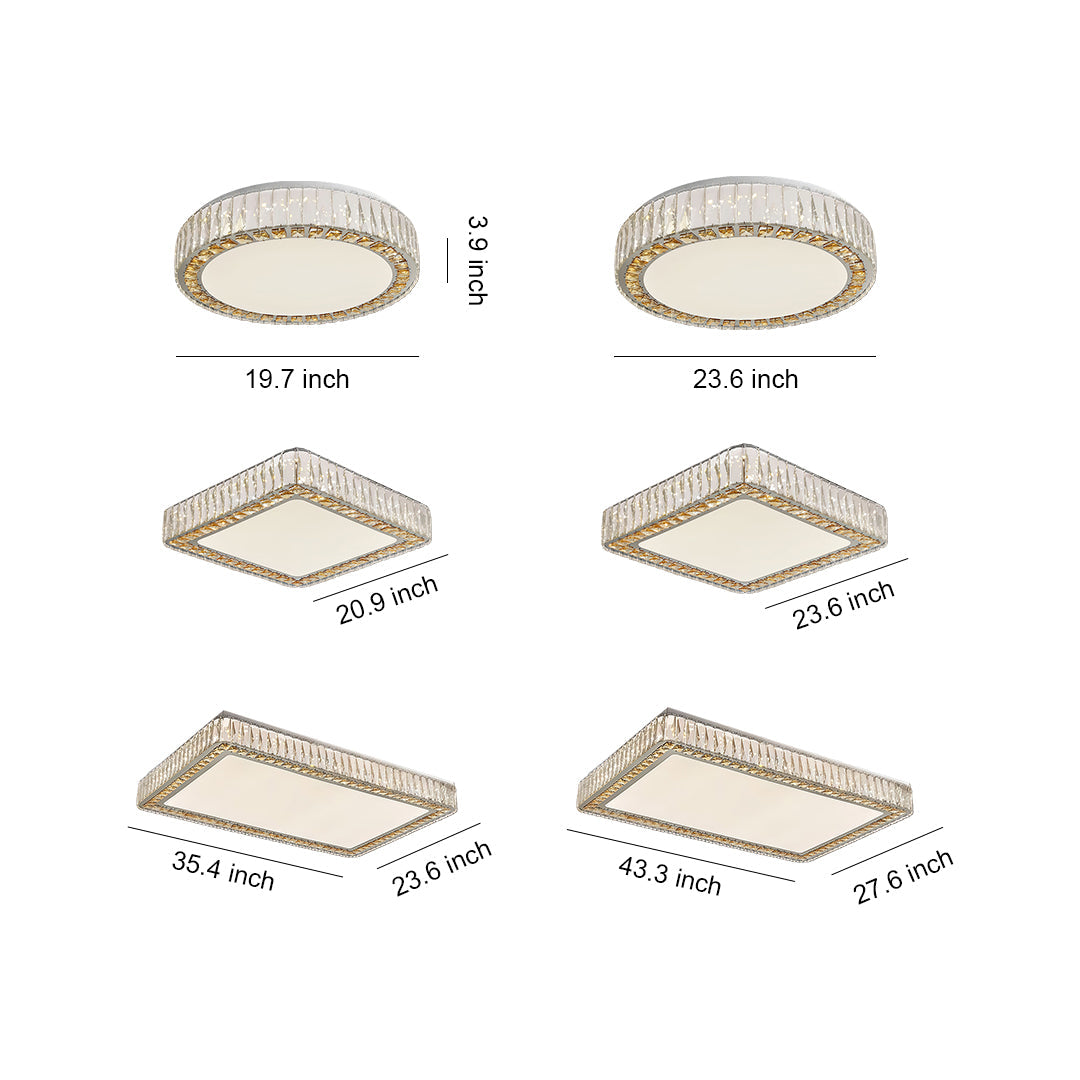 Crystal Ceiling Light Modern Minimalist Luxury Lamp
