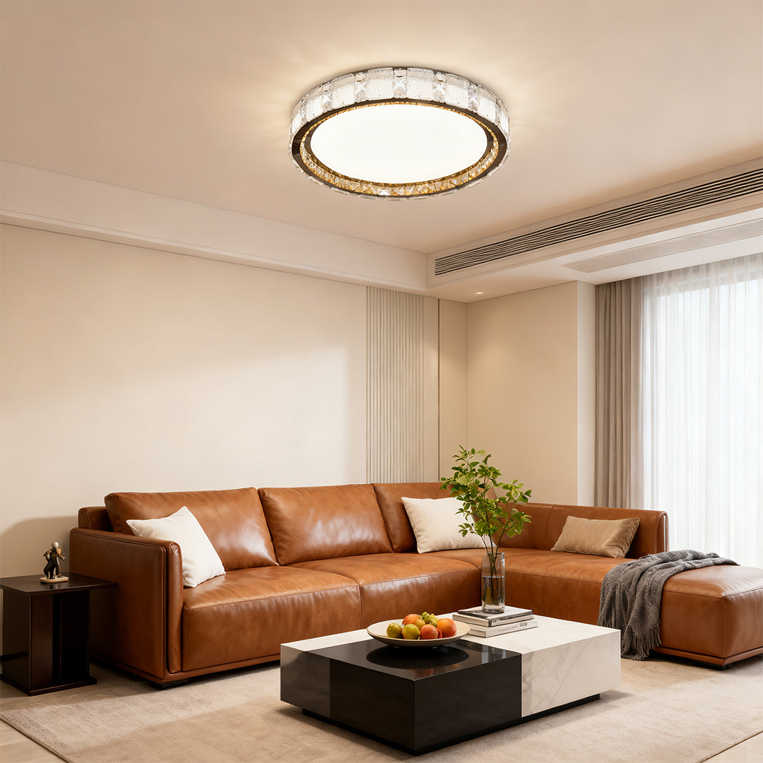 Crystal Flush Mount Ceiling Lights Minimalist Luxury Light