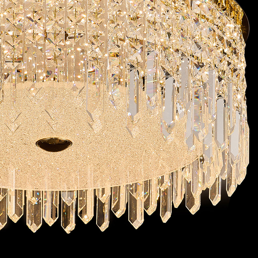 Crystal Ceiling Lights Flush Mount Luxury Metal Light