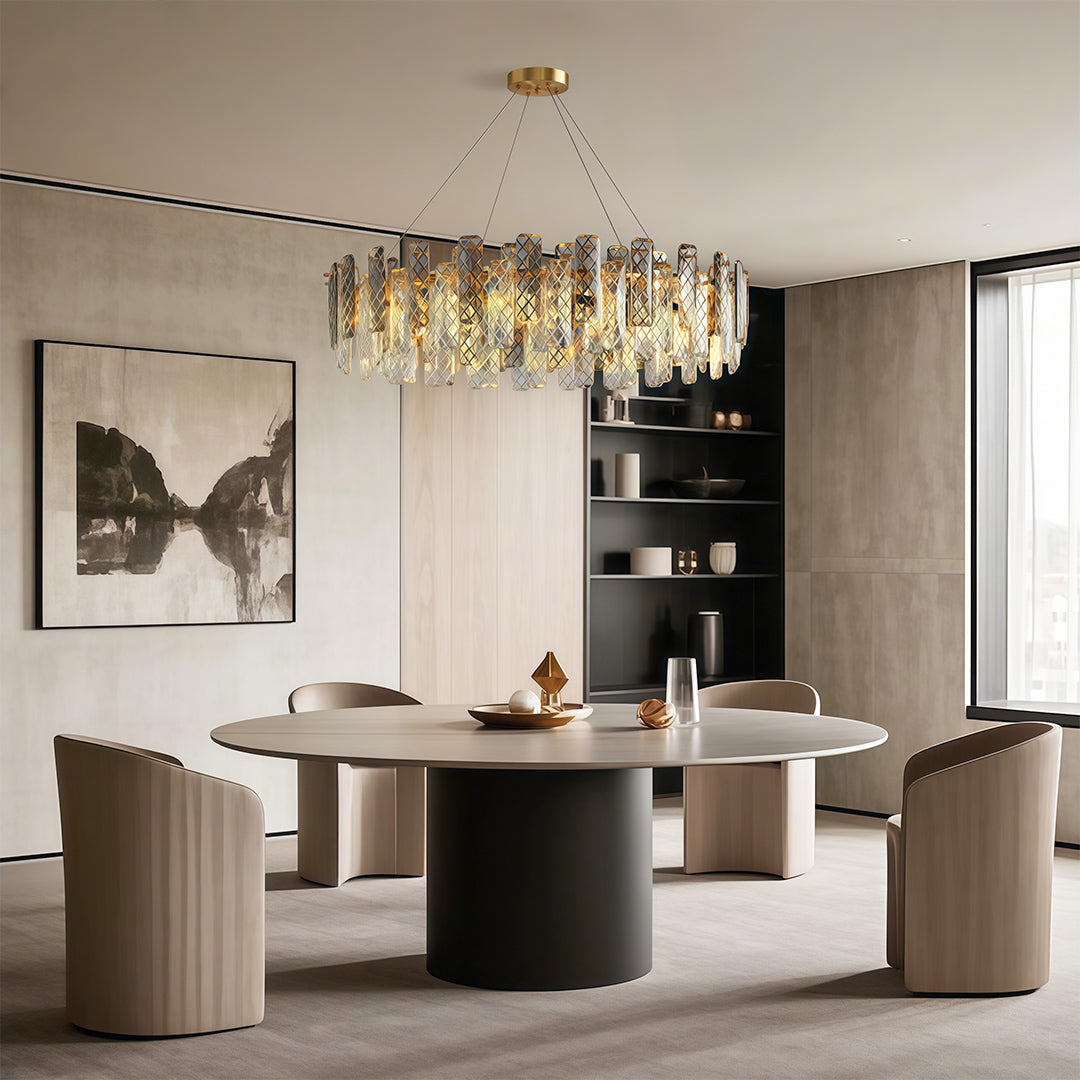 Contemporary Crystal Chandeliers LED Ceiling Light