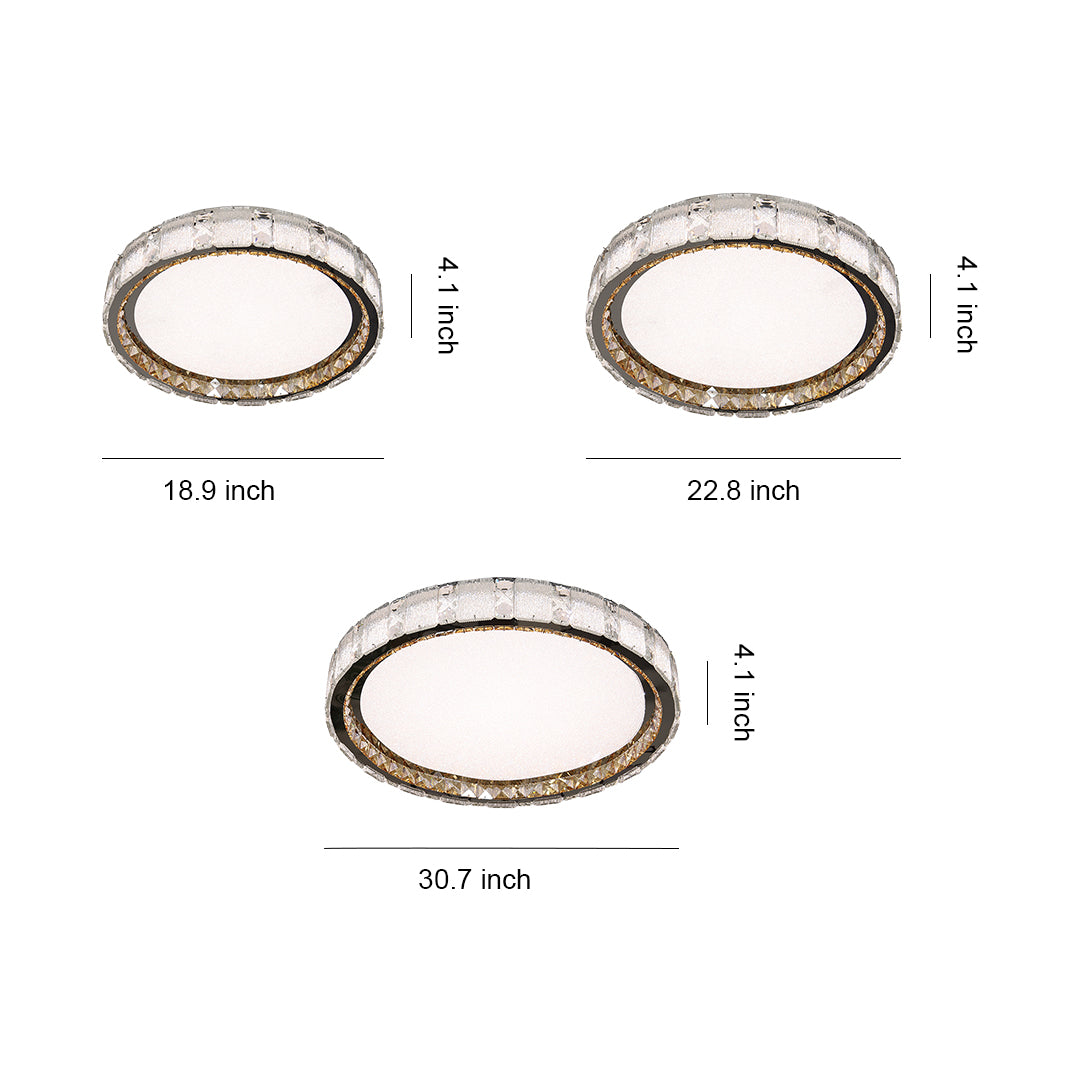 Crystal Flush Mount Ceiling Lights Minimalist Luxury Light