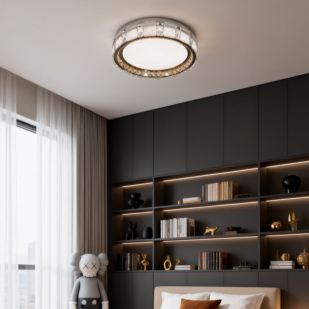 Crystal Flush Mount Ceiling Lights Minimalist Luxury Light