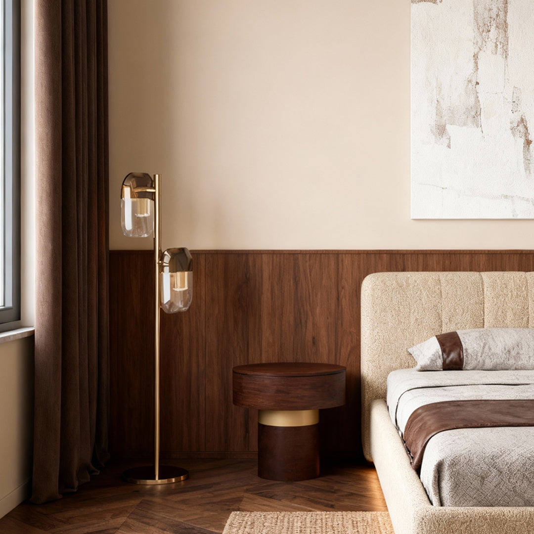 Crystal Lamp Floor Minimalist Modern Metal Aluminum Lamp