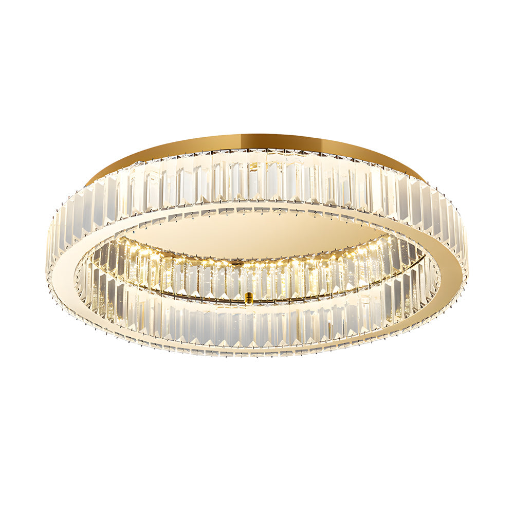 Crystal Ring Ceiling Light Modern Dimmable LED Luxury Light